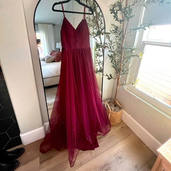 JJs House Dresses Burgundy Dress Only Worn For About An Hour For